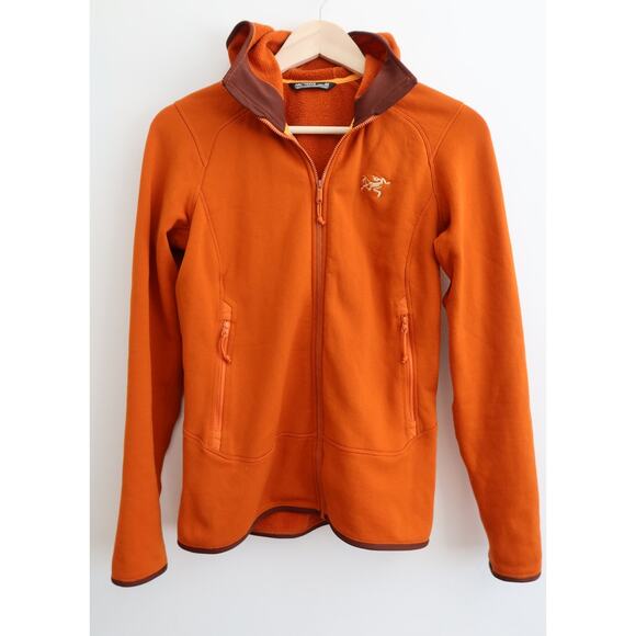 Arc'teryx Kyanite Hoody Fleece Jacket Women's Size Small Orange EUC! - Picture 1 of 7